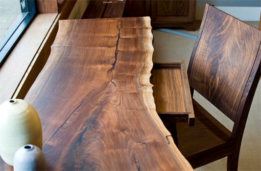 Live Edge Desk with Hairpin Legs