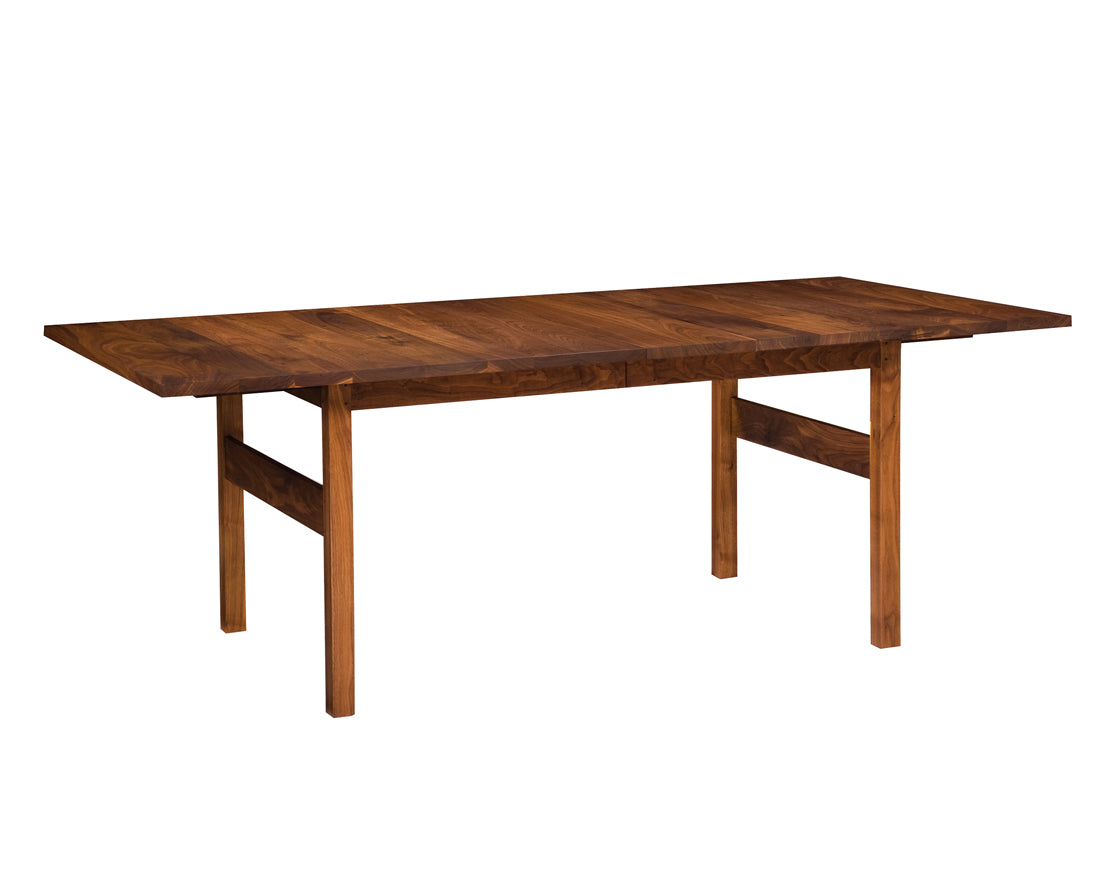 Celilo Extension Dining Table in Eastern Walnut with Two Leaves
