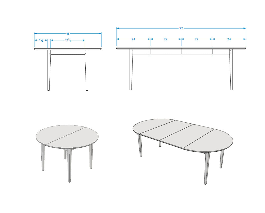 Madison Extension Dining Table