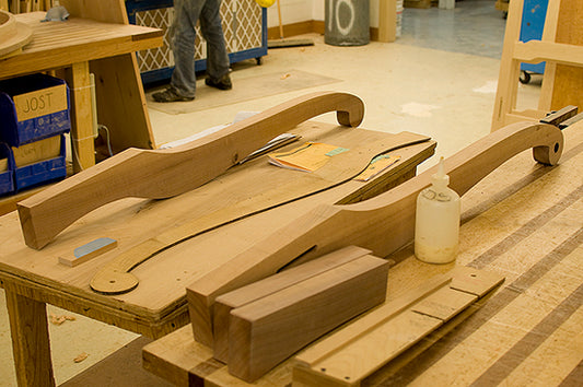 Shop Process: Madrone Sleigh Bed