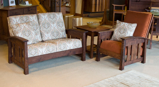 Pacific Loveseat and Chair in Western Walnut