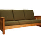 Pacific Couch in Cherry with COM Fabric