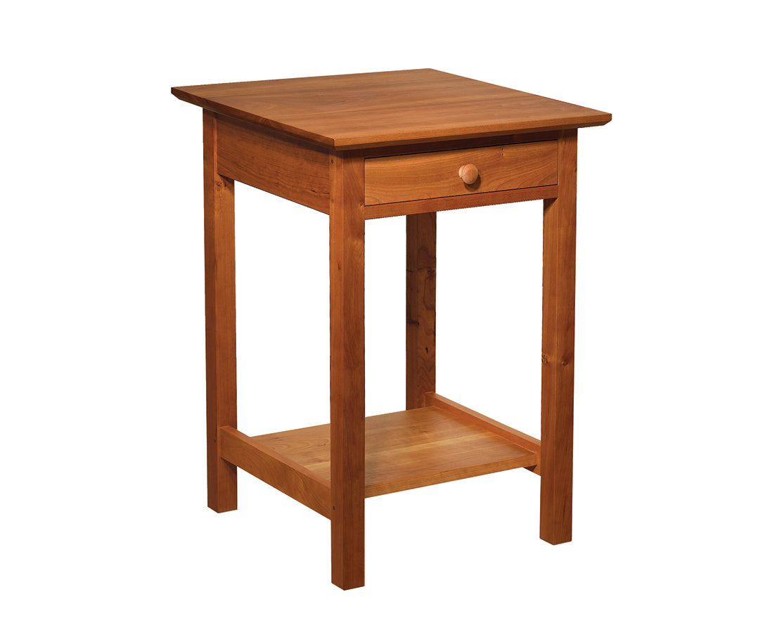 Cherry Shaker Nightstand with Shaker Knob 