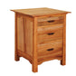 Pacific 3-Drawer Nightstand in Madrone with Western Walnut Yoshinaga Pulls
