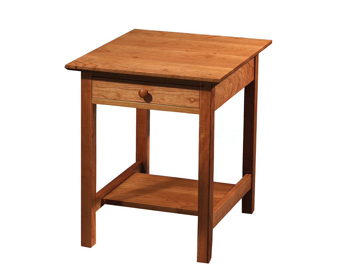 Shaker End Table in Cherry with Shaker Top Edge Detail and Shaker Knob