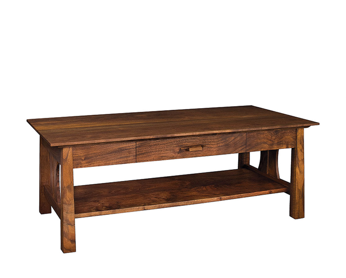 Pacific Coffee Table in Western Walnut with Western Walnut Yoshinaga Pull