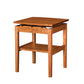 Hochberg End Table Small in Cherry with Western Walnut Risers