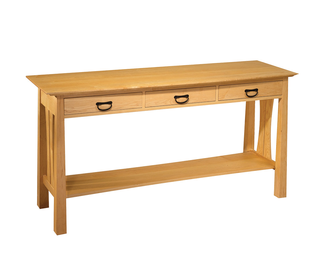 Pacific Entry Table in Maple with Tansu Pulls