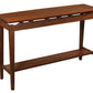 Hochberg Entry Table in Western Walnut with Western Walnut Risers