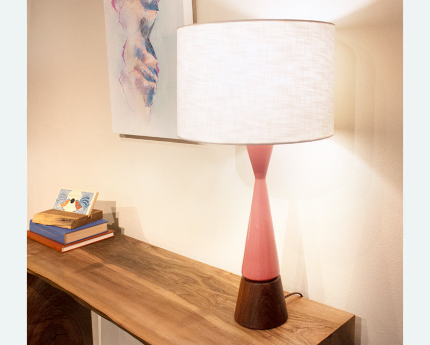 Apollo Joinery Lamp -Salmon