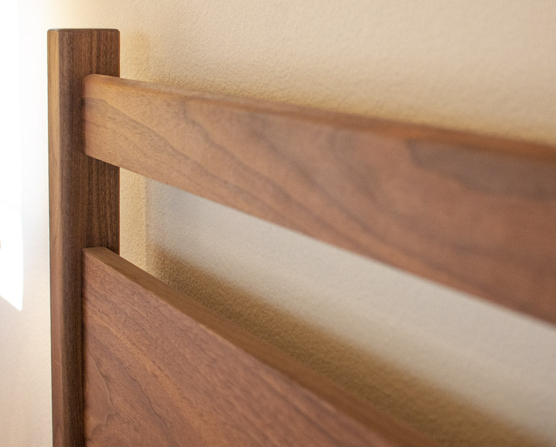 Headboard detail of Maud Bed