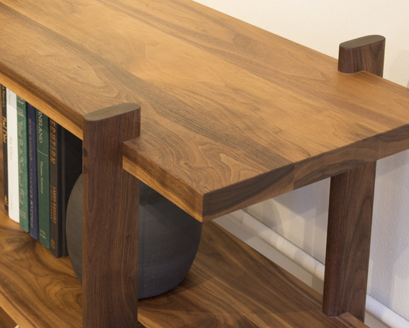 Sebastian Low Bookcase in Eastern Walnut