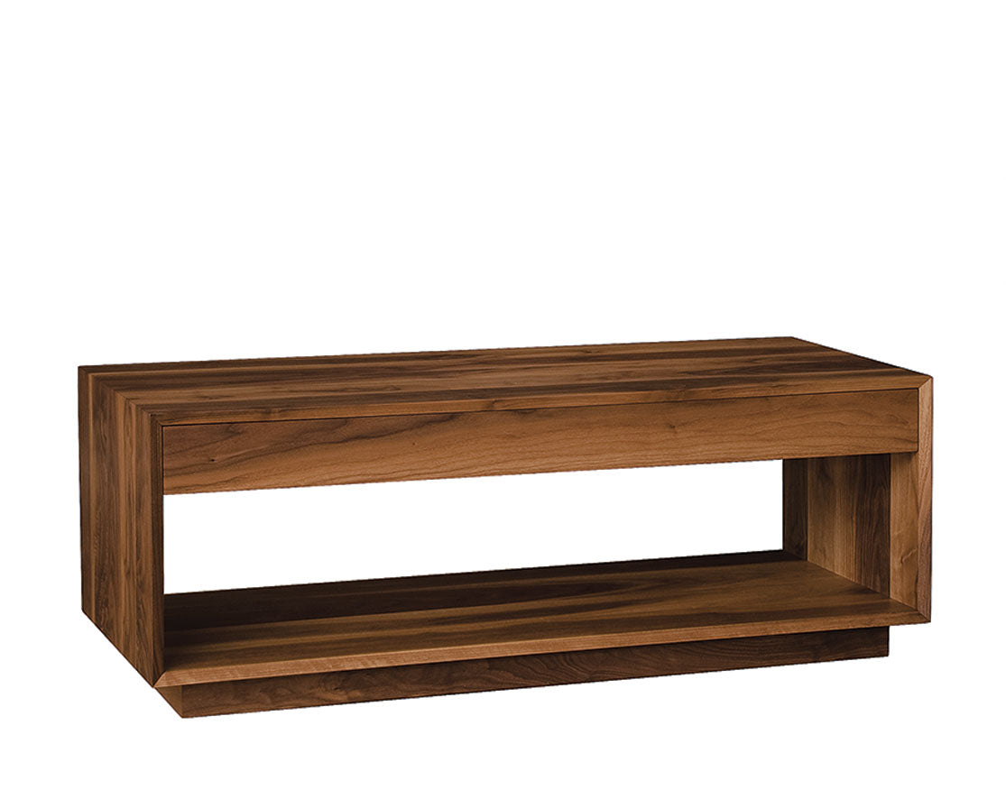 Modern coffee table in Eastern Walnut