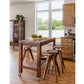 Teton Stools in Eastern Walnut with Medium Butcher Block Island