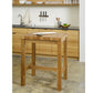 End Grain Small Butcher Block Island in Locally Harvested White Oak