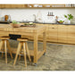 End Grain Large Butcher Block in Locally Harvested White Oak & Teton Stools