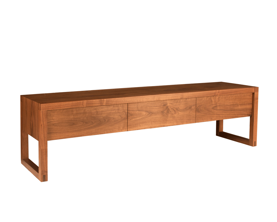 Celilo Media Console Large in Eastern Walnut