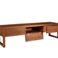 Celilo Media Console Large in Eastern Walnut Open