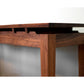 Hochberg Entry Table in Western Walnut with Western Walnut Risers