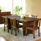 Live Edge Dining Table with Kyoto Chairs in Western Walnut