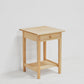 Maple Wood nightstand with white background
