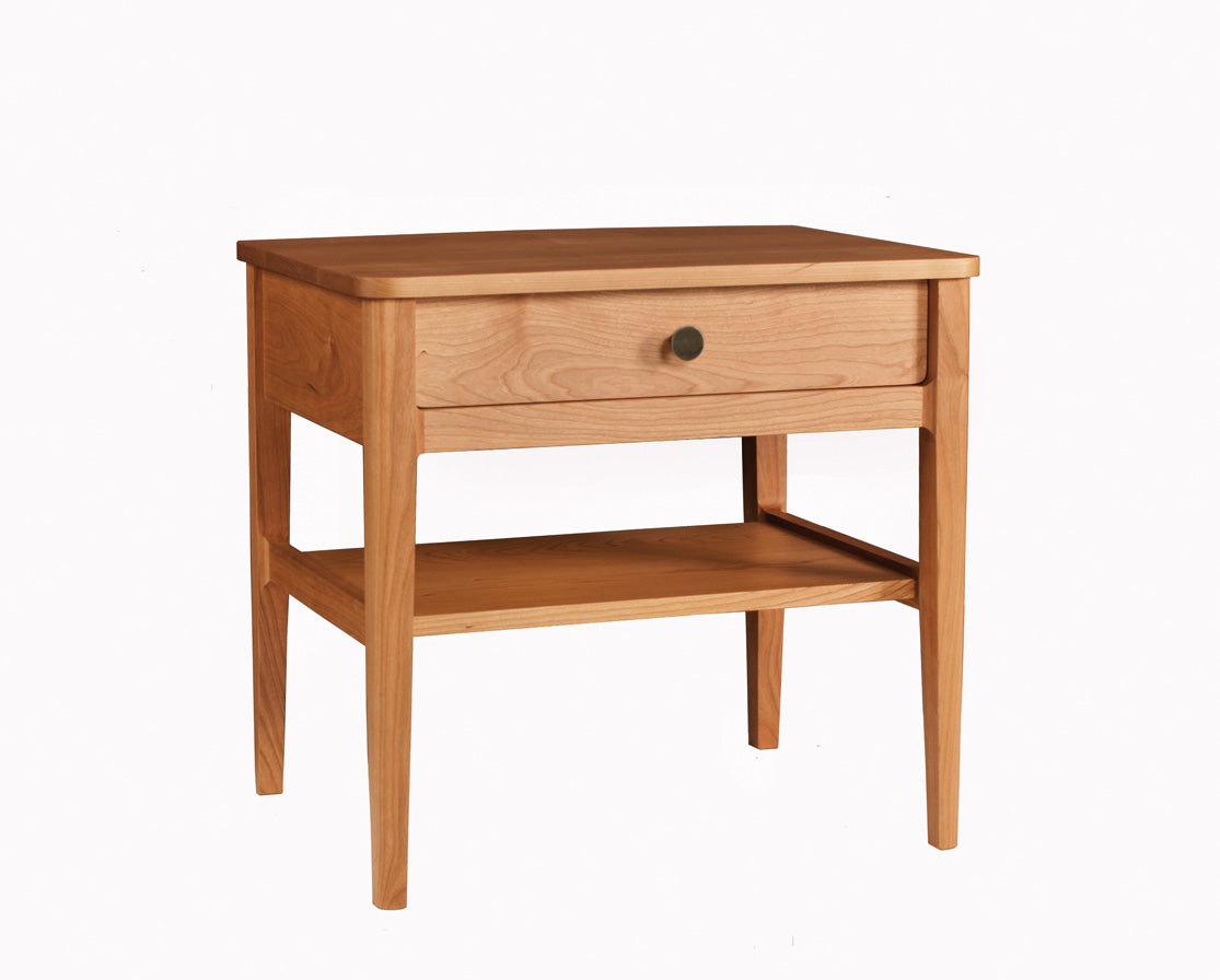 Whitman Nightstand in Cherry with Oil Rubbed Bronze Knob by The Joinery