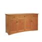 Joinery 4-Door Sideboard with Shaker Pulls and Joinery Kick