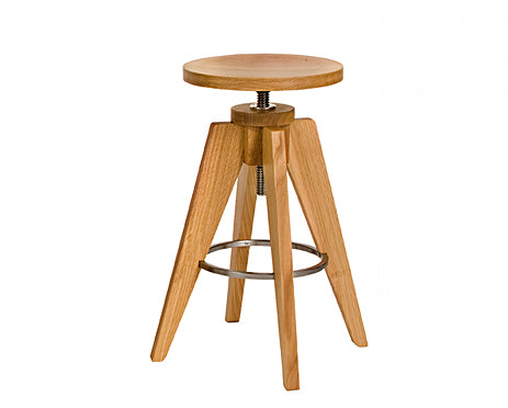 Teton Stool in White Oak