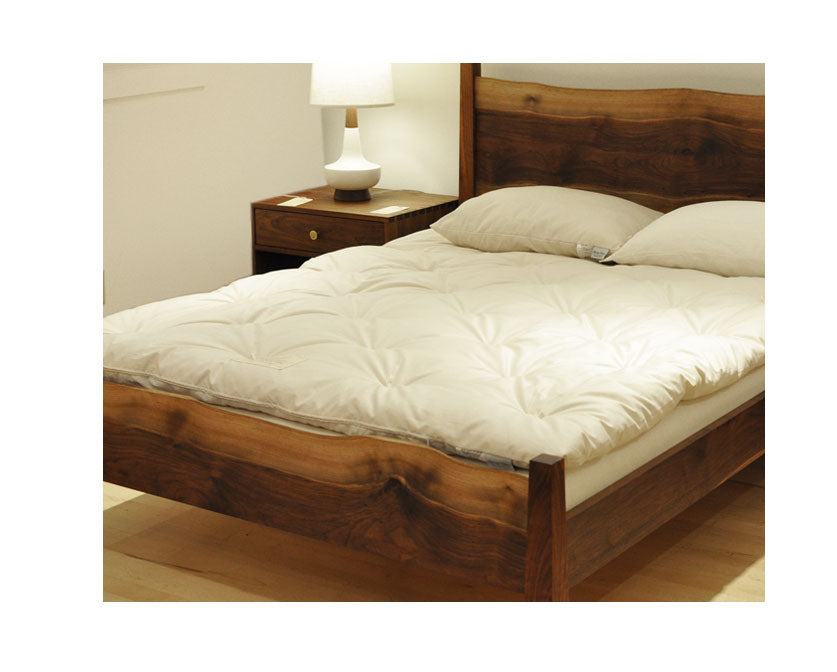 Tamarack Organic Latex Mattress on the Live Edge Bed