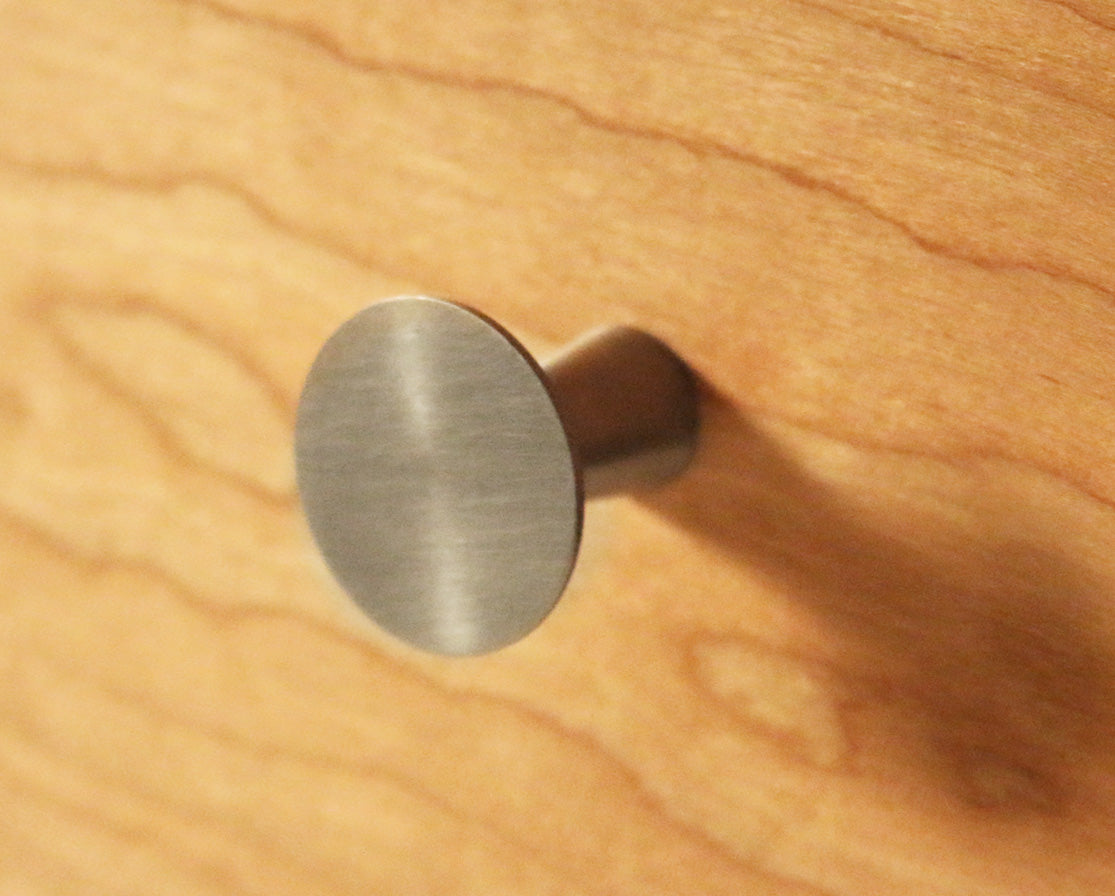 Whitman knob detail in Satin nickel